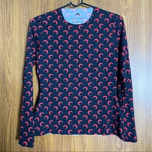 FW21 Marine Serre Second Skin Moon Top Red